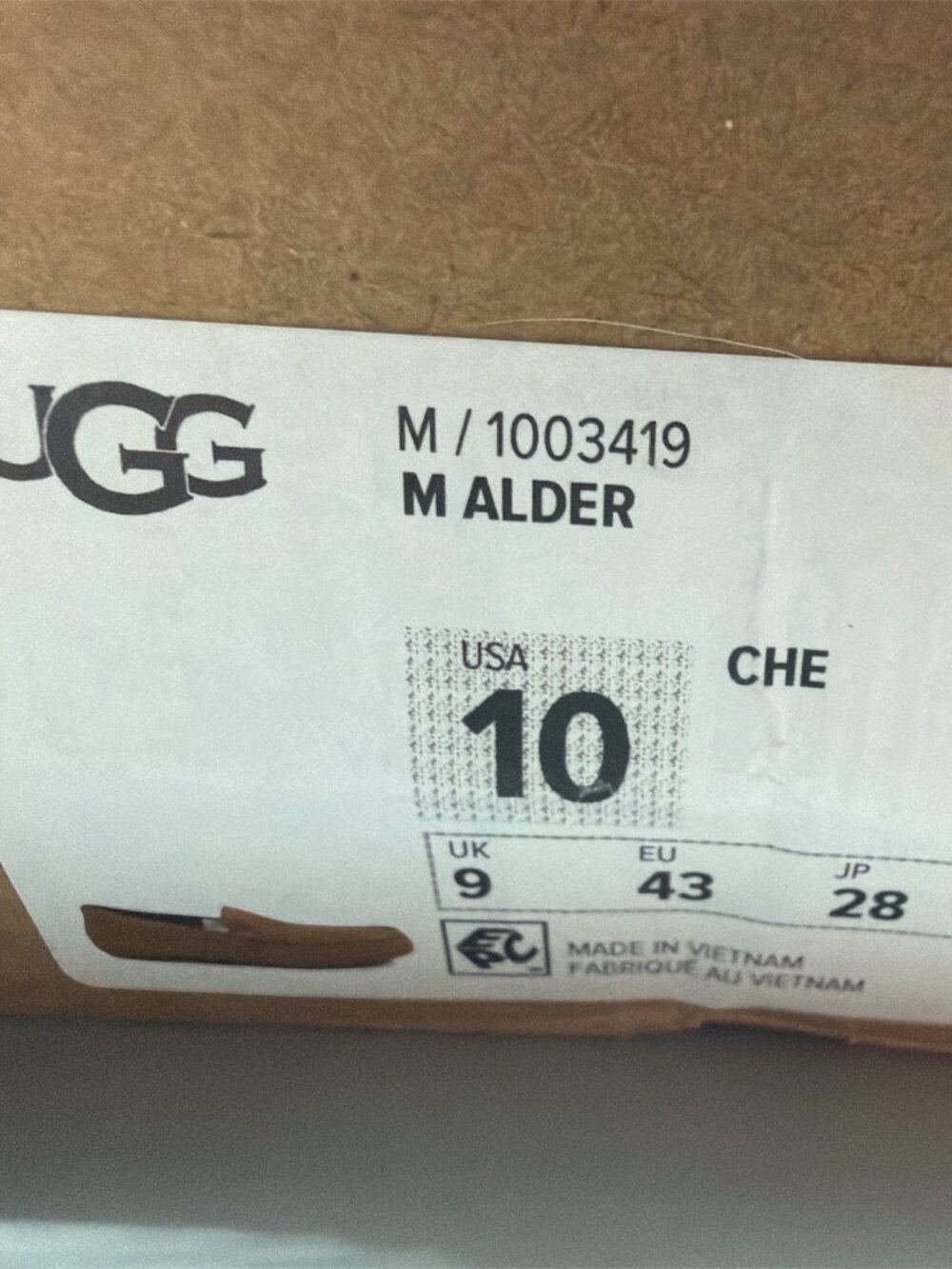 UGG Men's Alder Suede Moccasin Slipper Shoes - Size 10 - Picture 10 of 10